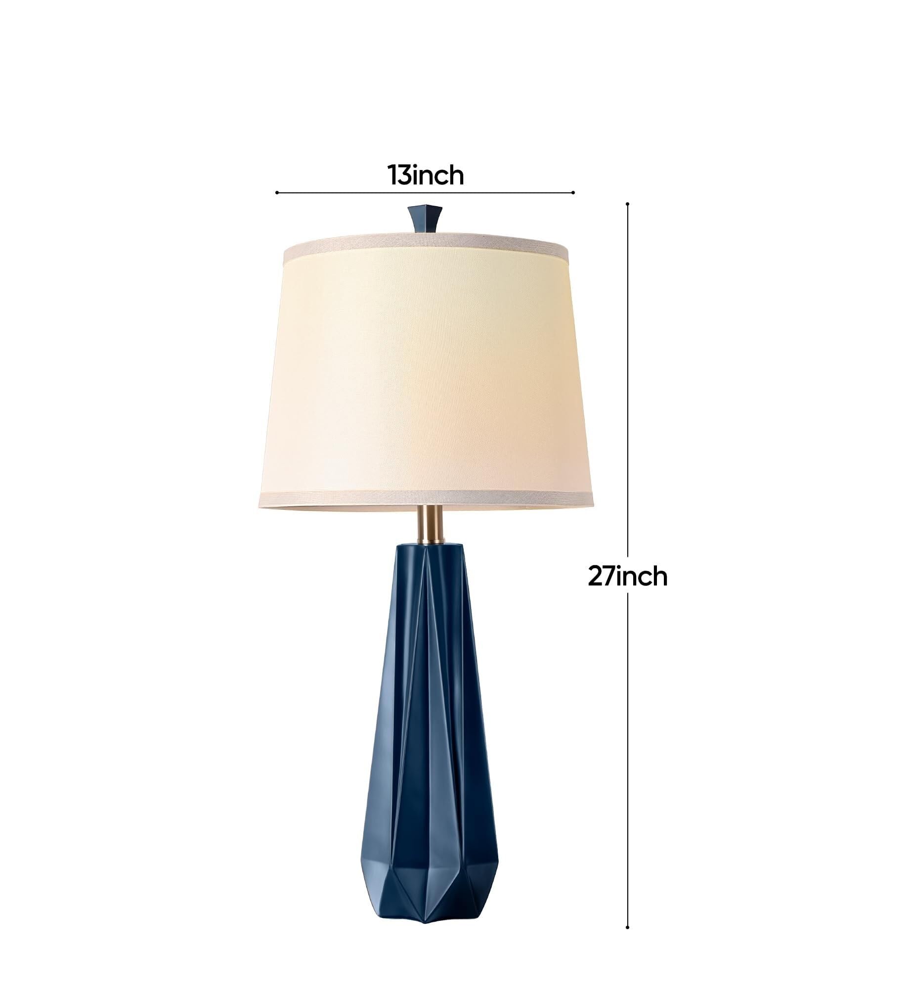 CCXXYGWJ Set Lampada da Tavolo in Resina - Temperature di Colore Blu e venature del Legno, Elegante Paralume in Lino, Adatto per Camera da Letto, Arredamento per Ufficio (venature del Legno Chiaro)