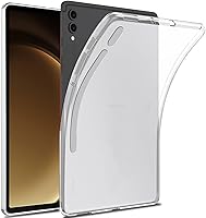 Vista 7 de Funda compatible con Galaxy Tab S9 Ultra/Tab S10 Ultra SM-X910, ultra delgada, suave, transparente mate TPU transparente funda trasera compatible