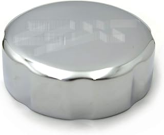 NBX- Tampa de reservatório de fluido de freio cromado "ZX" gravada para compatível com Kawasaki Ninja ZX9R 1998-2003/ ZX10R 2004-2012