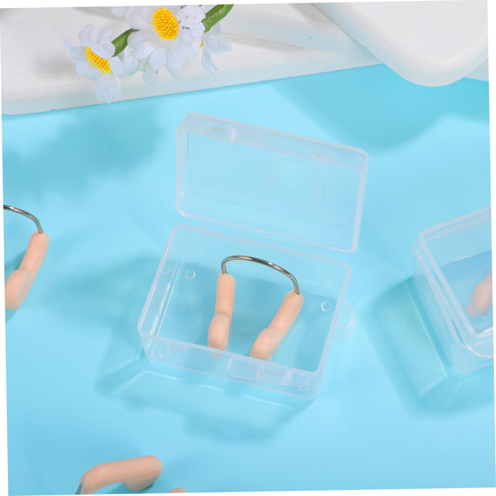 HEMOTON Nasello da Nuoto Junior Clip per Il Naso di Nuoto Sott'Acqua Clip di Protezione del Naso Ragazzo Nasale Paranaso da Nuoto Nasello Nuoto Beige