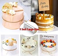 Vista 7 de Collar de acetato para tartas de 8 x 394 pulgadas, rollos transparentes para tartas, hojas de acetato transparente, rollo de acetato para hornear