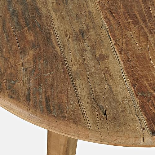 Jofran Reclamation 42\" Rustic Reclaimed Solid Wood Round Dining Table