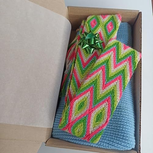 Miniatura 6 de Wayuu mochila bag for women crocheted tote baglarge shoulder bagcross body baghand woven with one thread and multicolored charm tassels Wayuu