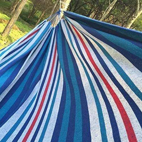 Honiish Outdoor Leisure Double 2 Person Canvas Hammocks 450Lbs Ultralight Camping Hammock #TOP1