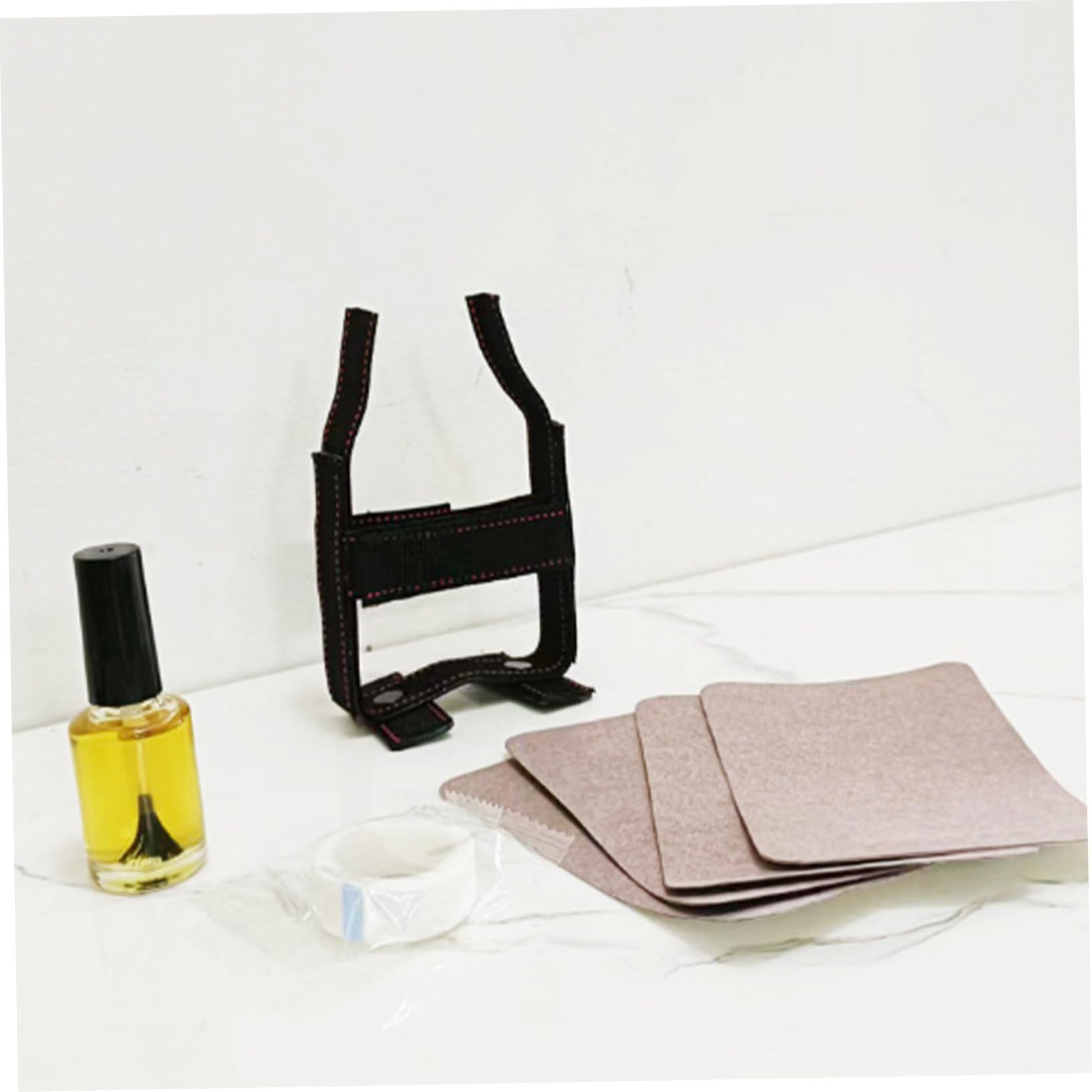 Soporte Pequeños de Poliéster para Orejas Perro de Negro Herramienta Conveniente Kit Simple y Colocar Grandes Cachorro Perros