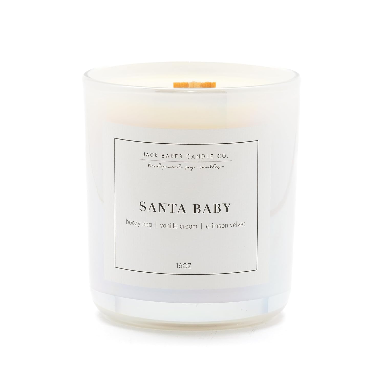 Coleção Opulência: Vela Jack Baker com Fragrância de Boozy Nog e Baunilha, 454 g de Luxo para um Ambiente Sofisticado