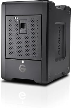 SanDisk Professional 96TB G-RAID Shuttle 4 - Enterprise-Class 4-Bay External Hard Drive, Thunderbolt 3 and USB-C, Transportable, Hardware RAID - SDPH34H-096T-NBAAB | Enterprise-Class 4-Bay External Hard Drive, Thunderbolt 3, USB-C, Transportable, SDPH34H-096T-NBAAB