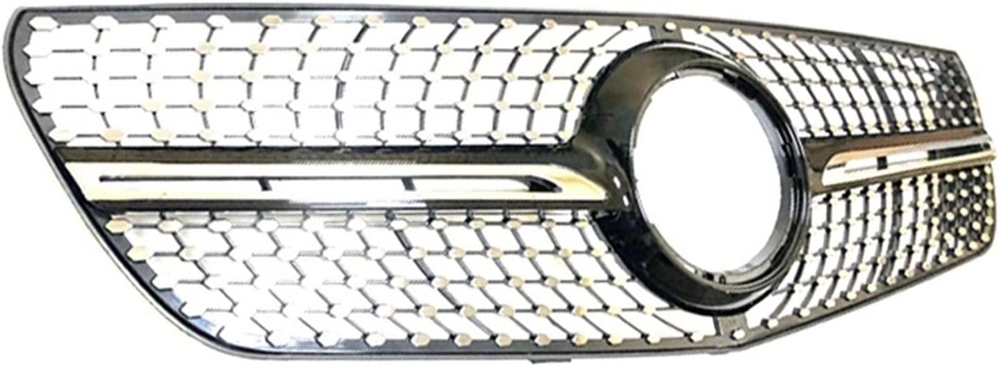 ABS Black Silver Replacement Radiator Grill Diamonds Grille Compatible With Mercedes V Class & Vito 2014-2022 W447 V250 Metris 300d (Color : Vito - black)