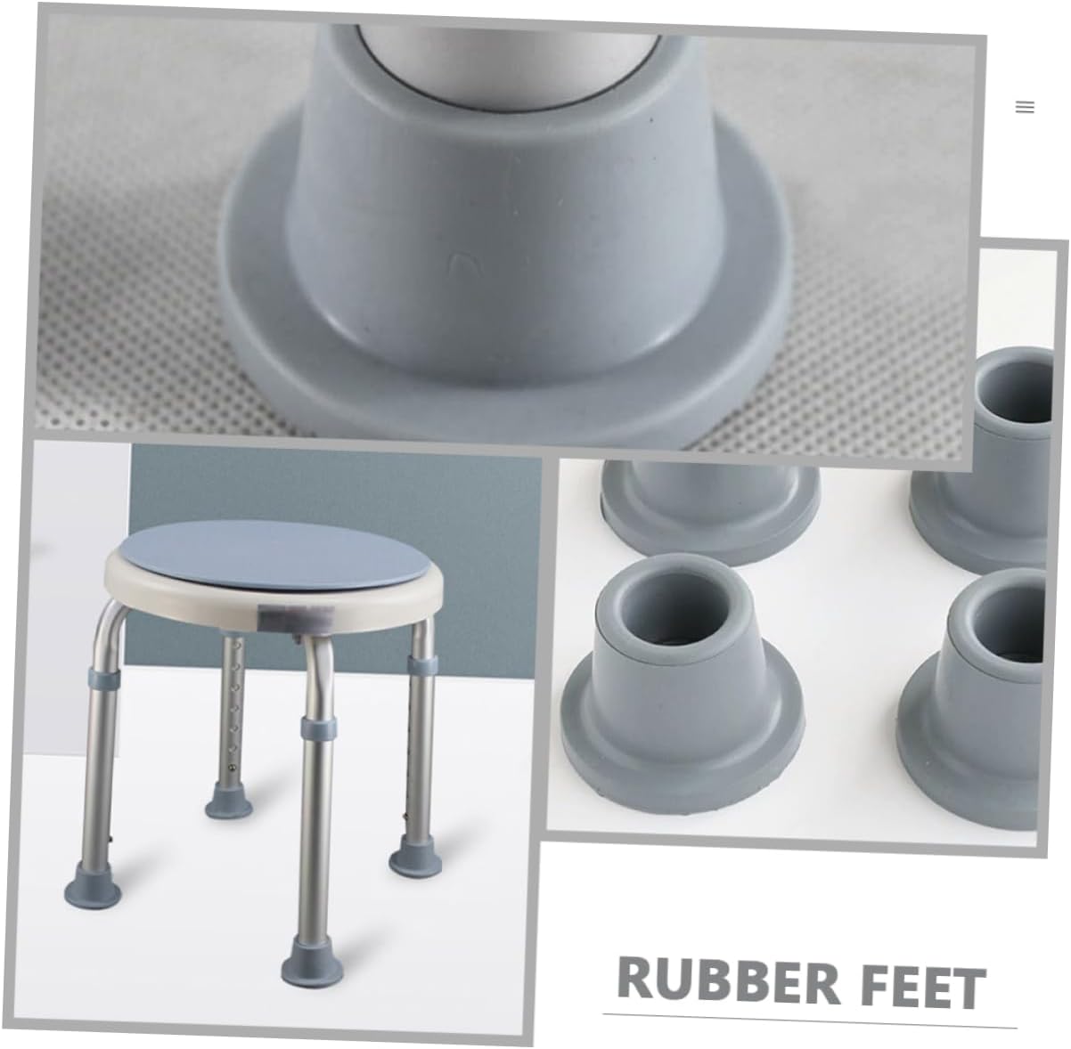 24pcs Non- Rubber Leg Covers for Shower Chairs Chair Feet Tips Cup Design for Enhanced Stability and Safety Bathing for Home Furniture