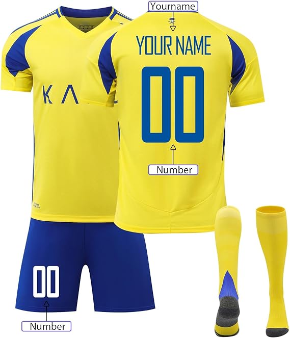 Tracksuit Kits for Boys 23/24 Kids Football Kit Home Away Football Jersey for Boys Adults Kid Junior Football Kit Soccer Tracksuit Boys Training Top+Shorts+Sock