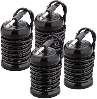 Chlius - Juego de 4 arrays de baño para pies de desintoxicación iónica de acero inoxidable, fácil de limpiar, compatible con todas las máquinas de desintoxicación, color negro