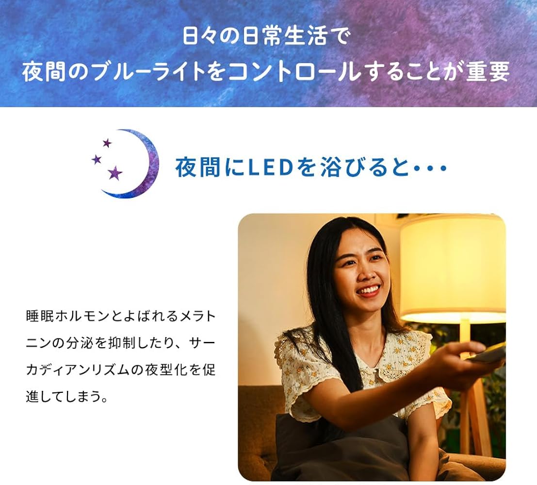 Amazon.co.jp: 【公式】東海光学 睡夢 夜用 ブルーライトカット