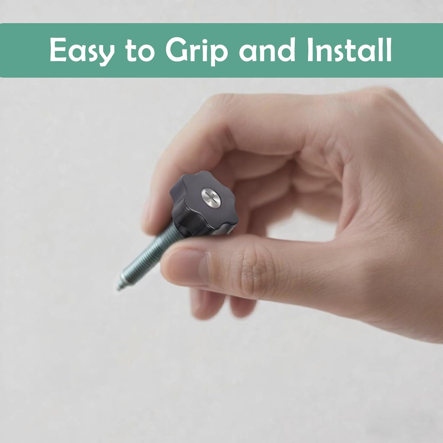 Pack of 6 32 mm Star Grip Nuts M6, Wing Nut M6 Star Grip Screw Star Grip Nut Bicycle Carrier Replacement Parts Nuts Clamping Awning Replacement Parts Star Handle for Furniture, Machine, Fitness