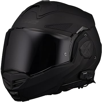 LS2 Helmets Advant X Modular Helmet with Integrated Cardo 4X Bluetooth