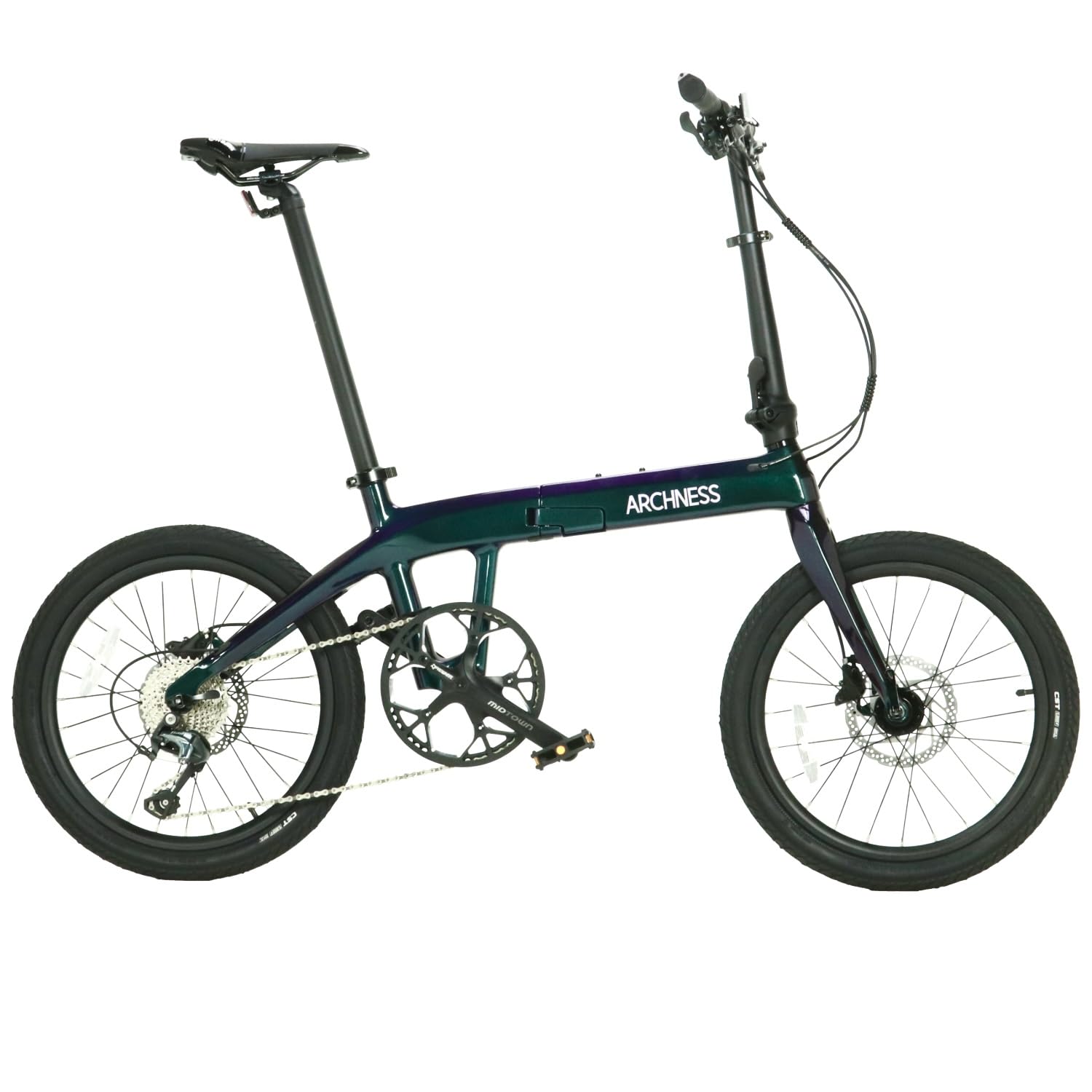 Amazon | ARCHNESS カーボン 折りたたみ自転車 20インチ シマノTIagra 