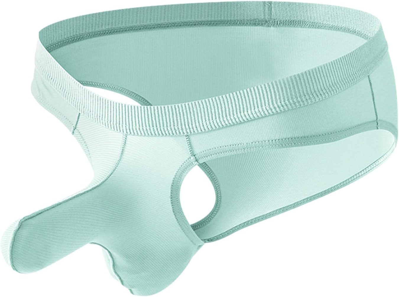Mens Underwear Enhancing Pouch G Strings & Thongs Jock Strap Bulge Enhancement Athletic Supporters Male Thongs and G-Strings Sexy Sissy Lingerie Ice Silk Low Waist Bikini Classic