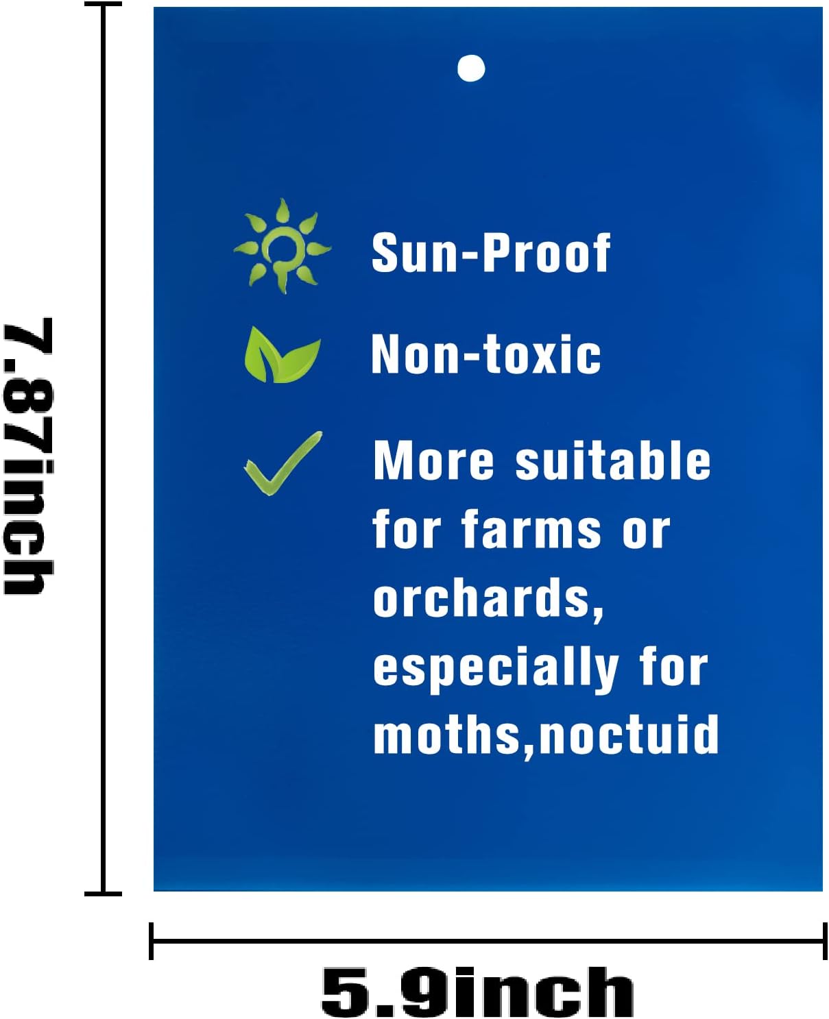 20 Pack Blue Sticky Traps Fungus Gnat Thrips Trap, Fly Paper Fruit Fly Moth Traps Gnat Killer Farm Orchard Pasture Use