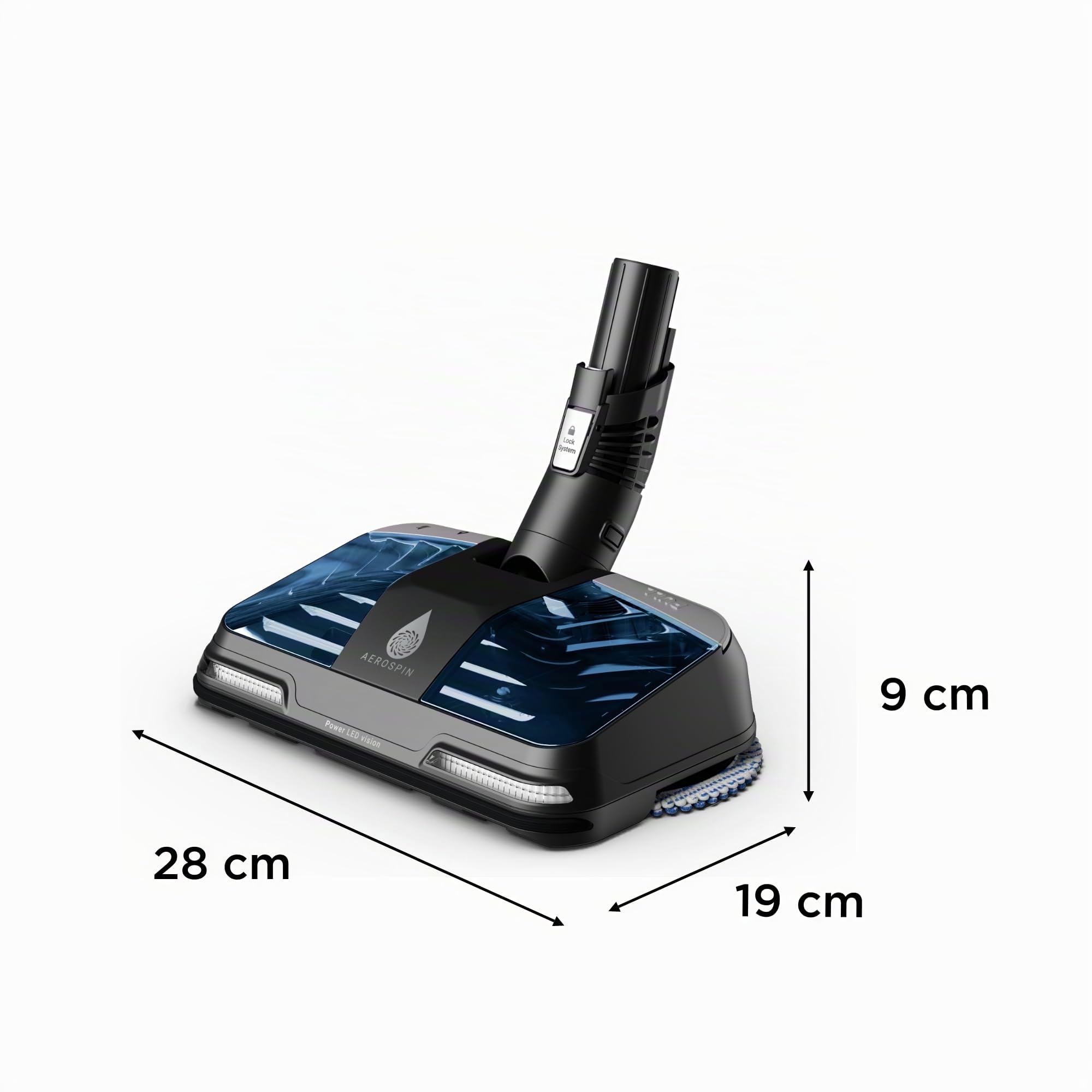 Rowenta Aerospin, 2 en 1 Aqua y boquilla de aspiración para X-Force 12.60 NEO y 13.60 palos de mano, alta succión y trapeador automático, ZR009C00