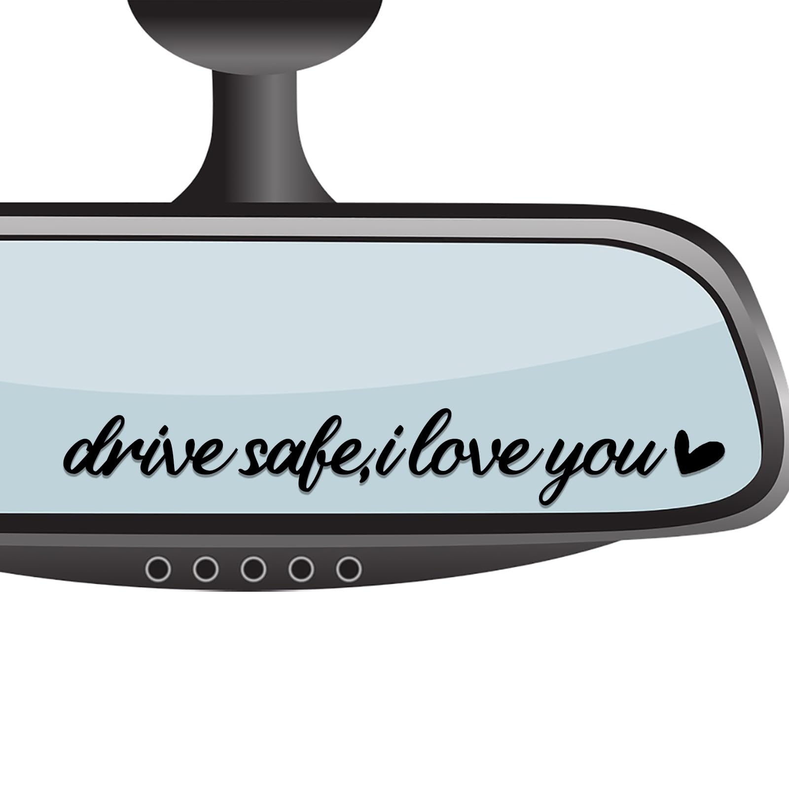 4xDrive Safe I Love You Rearview Mirror Decal Automotive Car Decal For Women Motivational Rear View Mirror Sticker