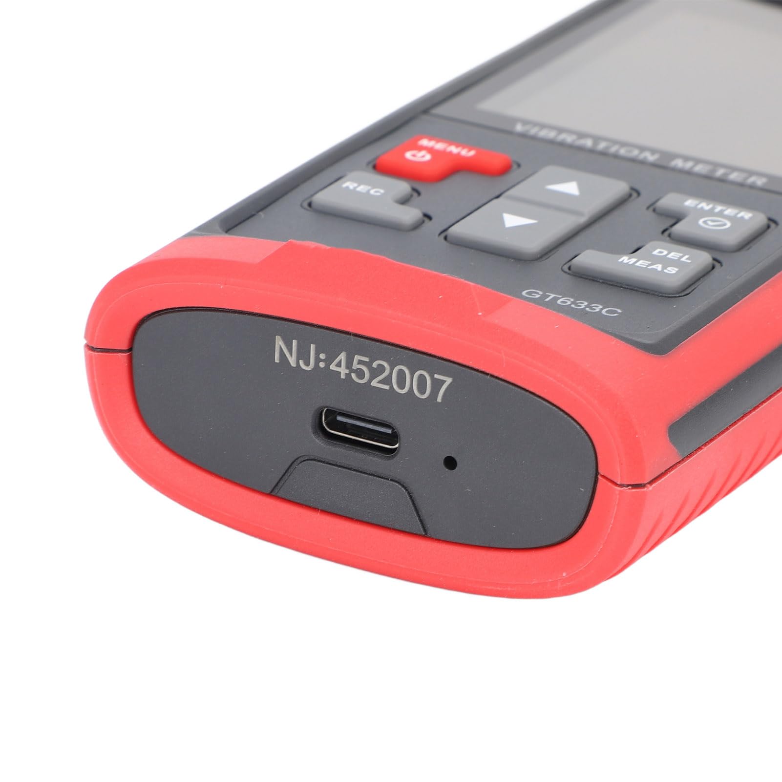 Schwingungsmessgerät, LCD-Farbdisplay Digitaler Schwingungsanalysator, Beschleunigung, Geschwindigkeit, Abstand, Frequenz, Temperatur, Prüfmodi Handheld-Vibrationsmessgerät