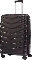 Mala Grande De Viagem 32Kg Expansível Polipropileno 8 Rodas 360 Giratória Para Despachar Rígida Leve Tamanho G Viajem Internacional Resistente (Grande)