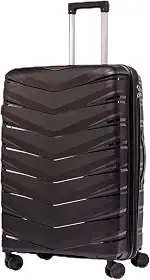 Mala Grande De Viagem 32Kg Expansível Polipropileno 8 Rodas 360 Giratória Para Despachar Rígida Leve Tamanho G Viajem Internacional Resistente (Grande)