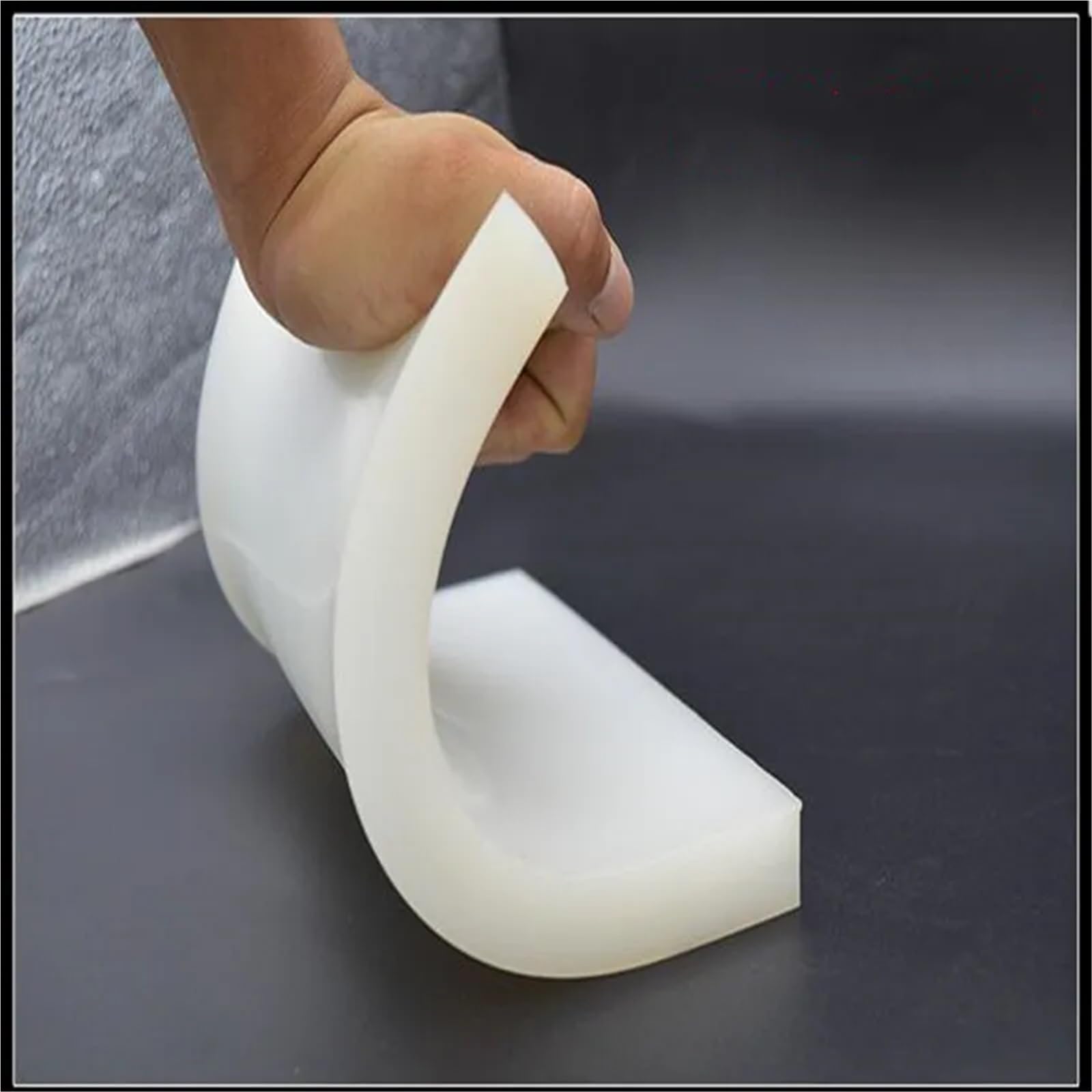 Blocco in gomma siliconica for assorbimento degli urti - Blocco in silicone quadrato bianco for guarnizioni automobilistiche - 1 pezzo(200x200x10mm)