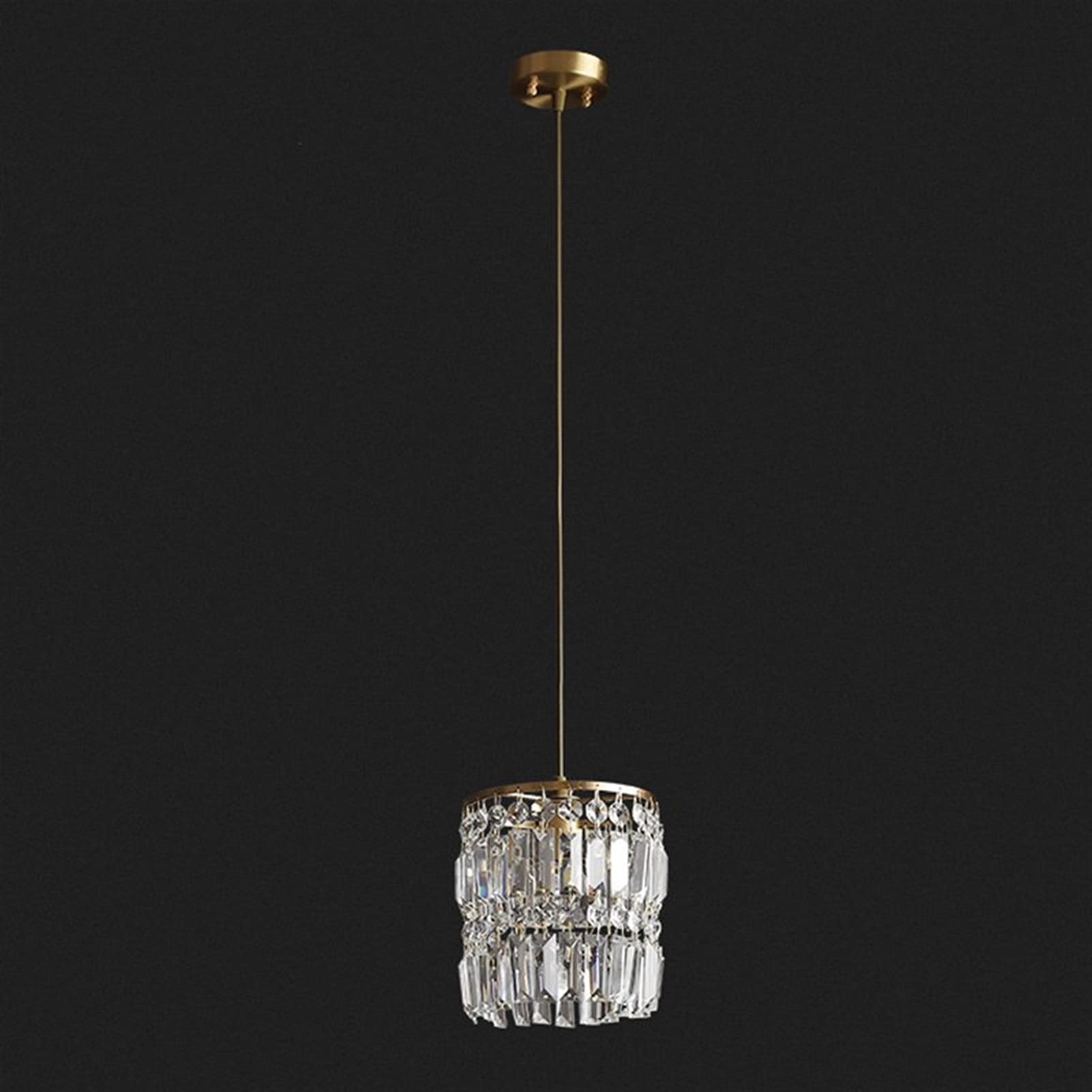 Pendentif crystal de luxe avec fixtures modernes pour intérieur chic