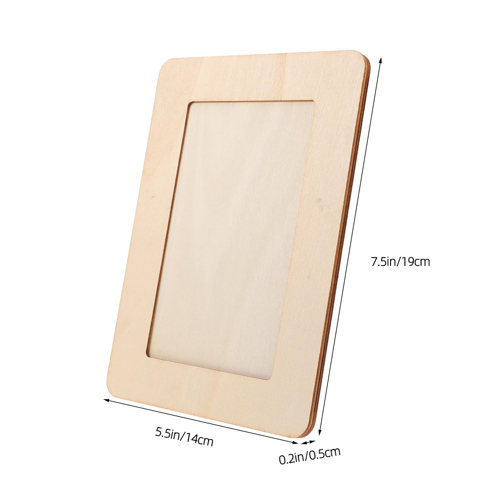 EXCEART 8 Pezzi Cornice Portafoto in Legno Naturale Fai da Te per Foto 15x10cm, Finitura Legno Grezzo, Supporto da Tavolo per Celebrazioni e Matrimoni, Uso Lungo Termine