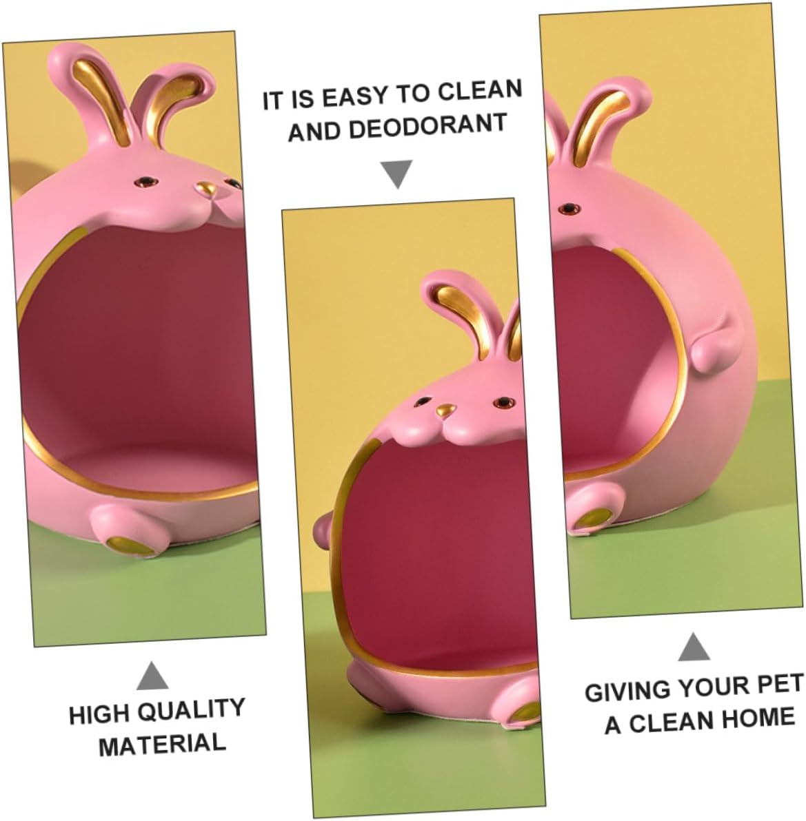 Hedgehog Cooling Nest for Guinea Pig Small PET Summer House Hideout and Ventilation Comfortable Sleep Nest for Hamsters and Small Animals Random Color