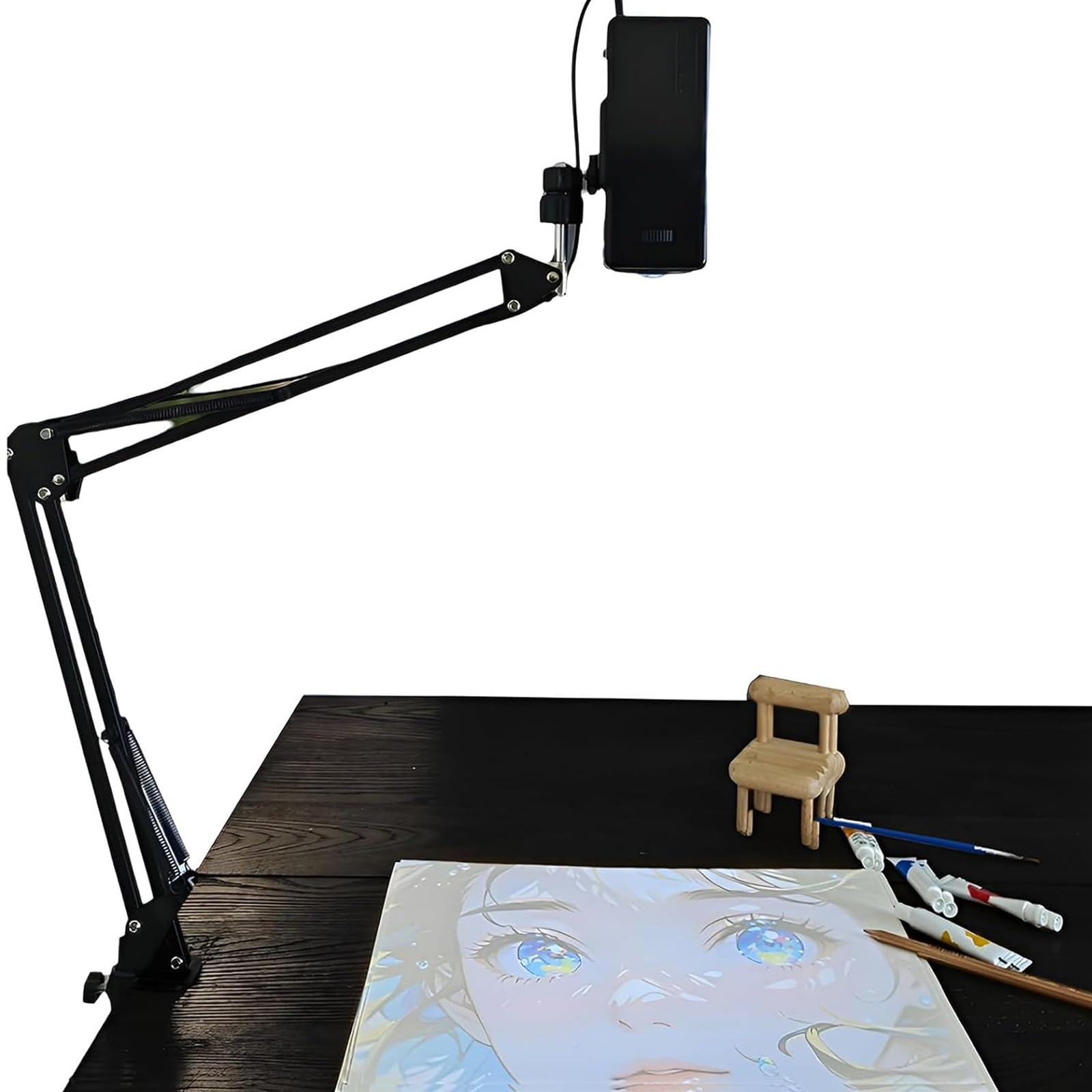 Projektor Artystyczny Do Rysowania & Śledzenia, Smart Sketcher Z Obracanym O 360° Stojakiem I Korekcją Keystone, Projektor Wysokiej Rozdzielczości Do Płótna, Murali & Dekoracji Ciast Machine