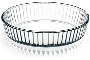 NUTRIUPS Deep Dish Glass Pie Pan