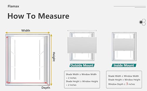 Miniatura 6 de Flamax Persianas celulares de arriba hacia abajo, sin cordones, de arriba hacia abajo, de arriba hacia abajo, de arriba hacia abajo, de arriba hacia
