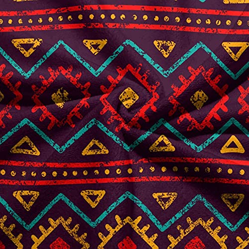 Cryomaniac Mexican Hand Towel Retro Boho Ethnic Geometric Colorful Striped Microfiber Towel Soft Face Towel Bath Decor Set Multipurpose For Bathroom Hotel Gym And Spa Set Towel (27.5×15.7 In) #TOP3