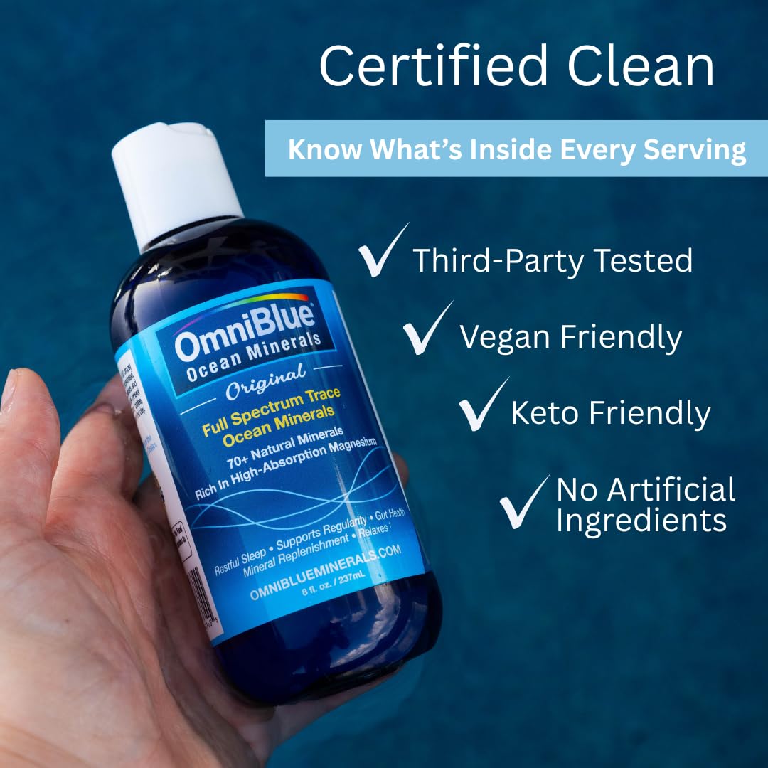 OmniBlue Liquid Ocean Minerals, Magnesium & Trace Minerals, 8 fl oz, 2 Pack — Amazon image 4