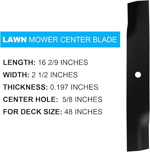Miniatura 3 de Cuchilla de alta elevación para cortacésped de 48 pulgadas para Ferris IS1500Z 5020843S Bobcat 112111-01 Exmark 1520843 Ariens 00273000 04919100