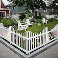 Zippity Outdoor Products ZP19048 Washington No-Dig White Vinyl Picket Fence Kit 2.5 ft. H x 3.5 ft. W, Yard or Garden Border (2 Fence Panels)