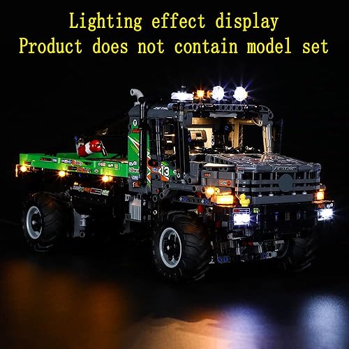 Miniatura 4 de Kit de luces LED compatible con camión de prueba Lego 4x4 Mercedes-Benz Zetros - Juego de iluminación para Technic 42129 (juego de modelos no
