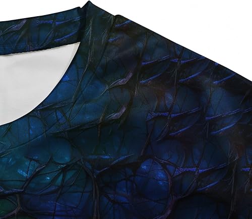 Miniatura 6 de Camisetas de ciencia ficción biotecnológica para hombre, estampado 3D, camiseta de red neuronal abstracta Y2K Cyberpunk Streetwear