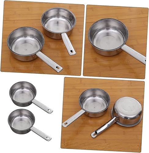 Miniatura 7 de Mikinona Cucharón de cocina de acero inoxidable con mango de cucharón de agua para uso doméstico y práctico recipiente para cocinar y servir