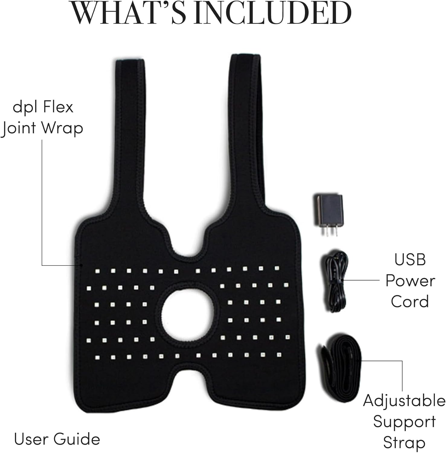 dpl Flex Joint Wrap, Infrared & Red Light Therapy Wrap, LED Light Therapy Products for Joint and Muscle Comfort & Circulation Support, Adjustable Infrared Wrap for Knees, Elbows, Shoulders & Ankles