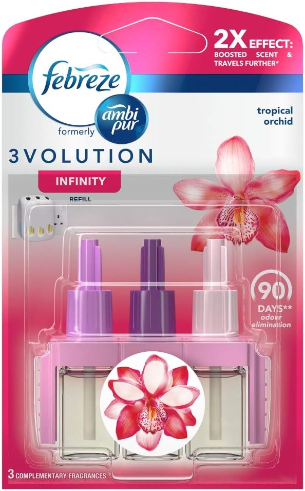 Febreze 3Volution Air Freshener Plug-in Refill Tropical Orchid, 20ml