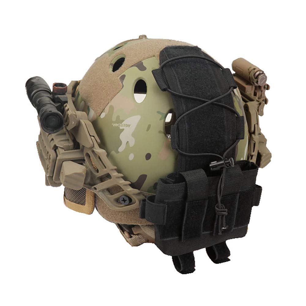 Poche Contrepoids Pour Casque Tactique - Sac à Batterie Avec Attache Auto-agrippante - Airsoft, Paintball