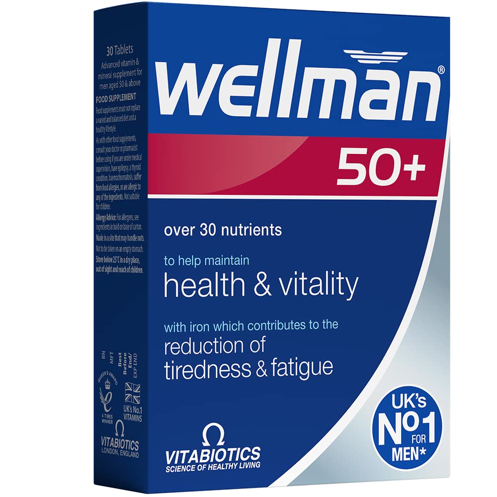 Wellman Vitabiotics 50+ 30 Tablets