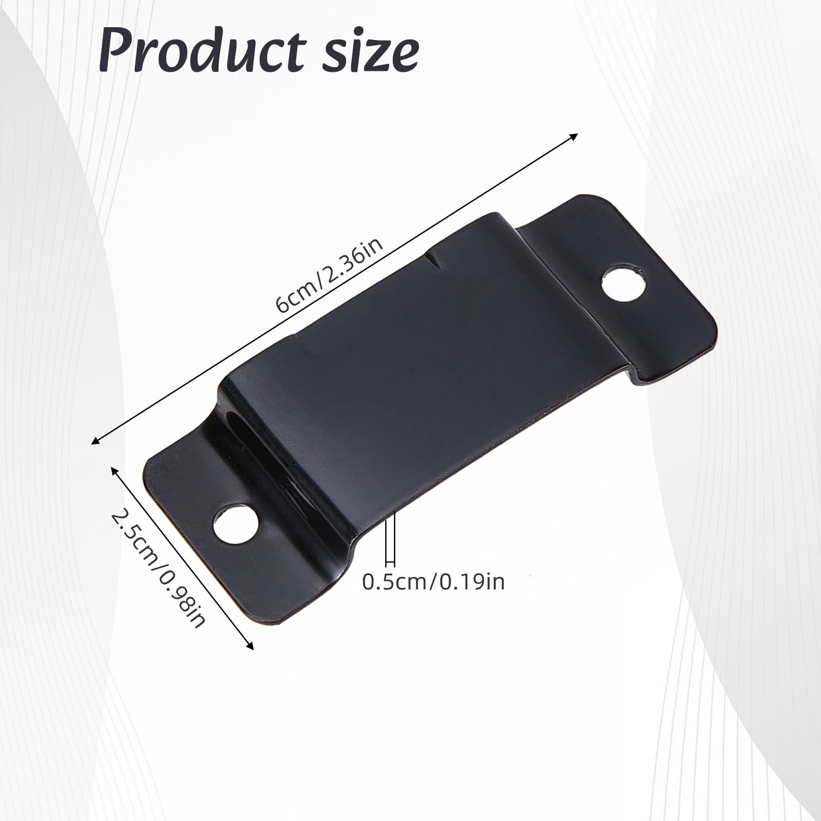 NICENEEDED 10 Pcs Tape Measure Holder Clip, Measuring Tape Holder Metal Measuring Tape Belt Holder - Image 2