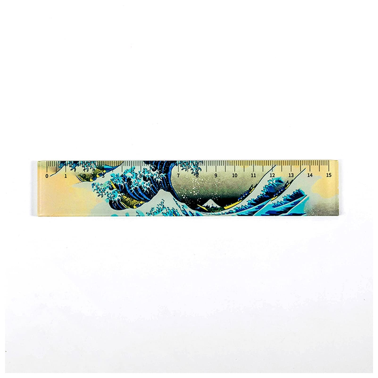 oiujhgCDS Rulers, 15CM Multifunctional DIY Children's Painting Ruler Student Office School Stationery Set(8)