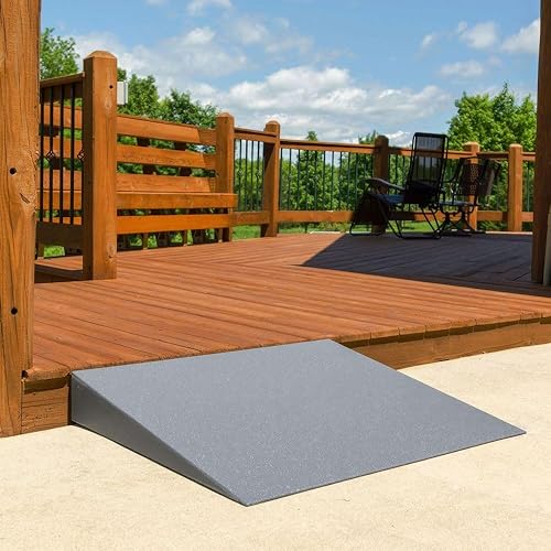 Miniatura 2 de VersaRamp - Rampa de umbral de espuma ligera de 4 pulgadas para sillas de ruedas, scooters de movilidad y sillas eléctricas de Silver Spring -