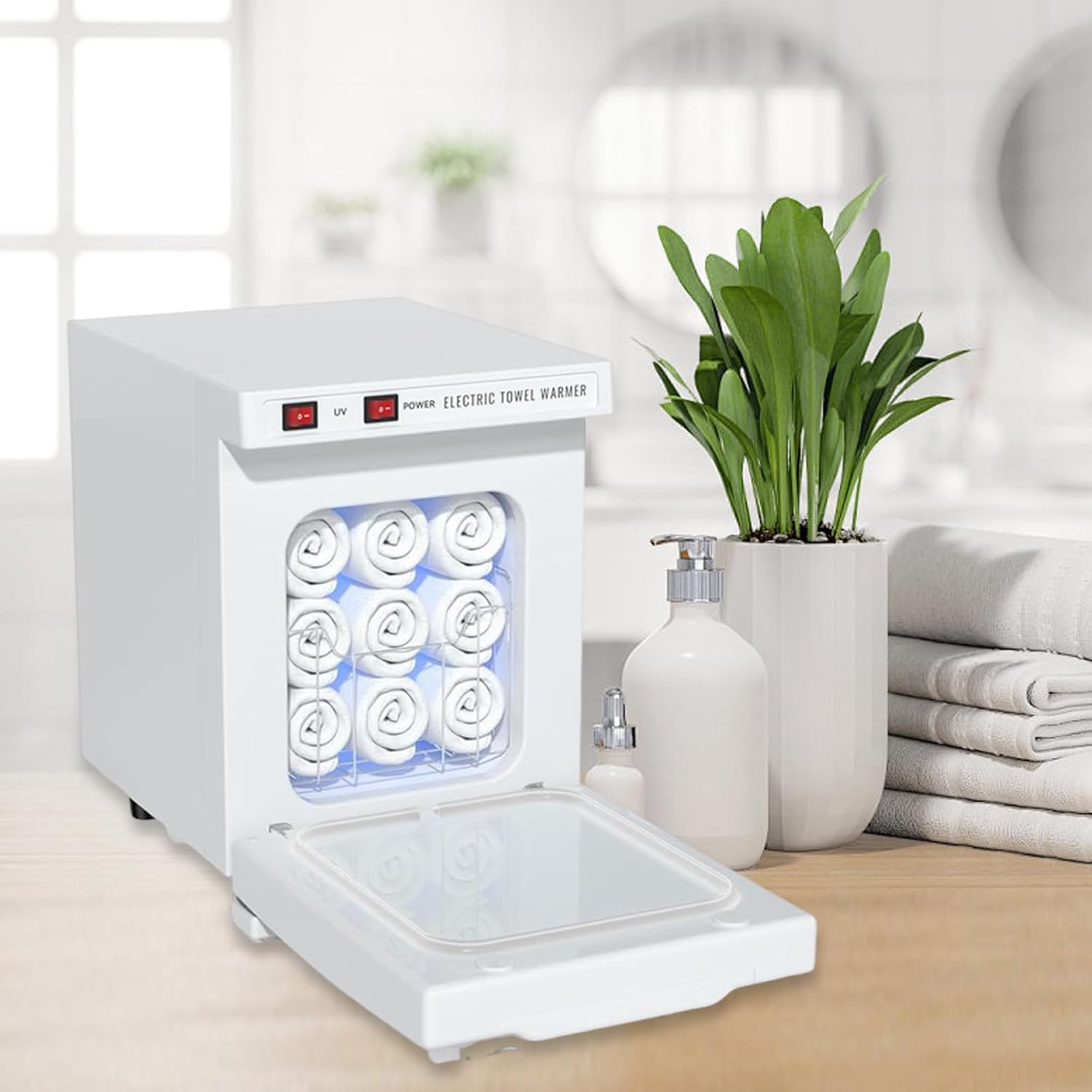 5L Mini Towel Warmer Mini Heated Towel Cabinet Hot Towel Cabinet for Beauty Salon Massage Office Spa