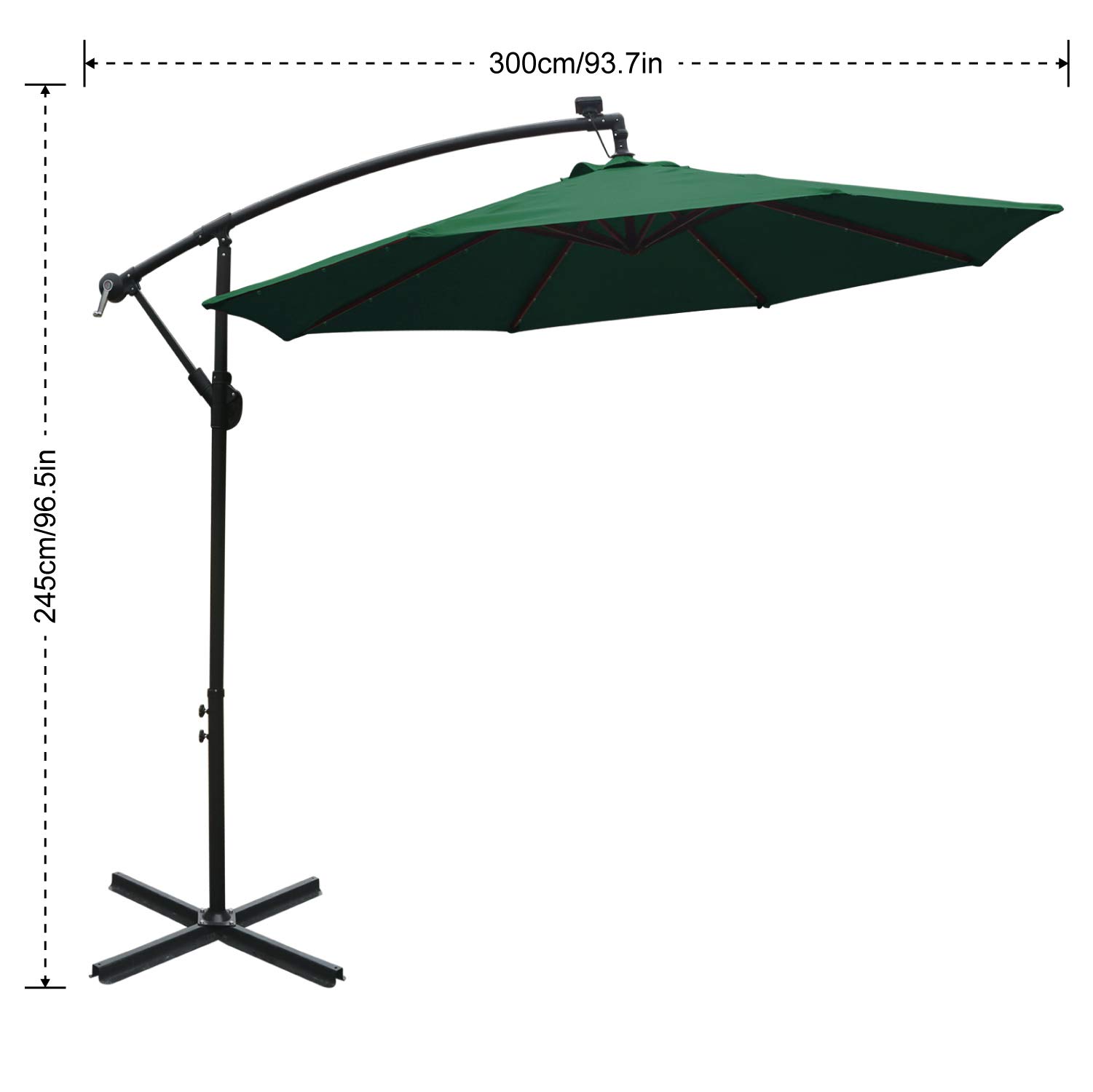 10 ft solar umbrella