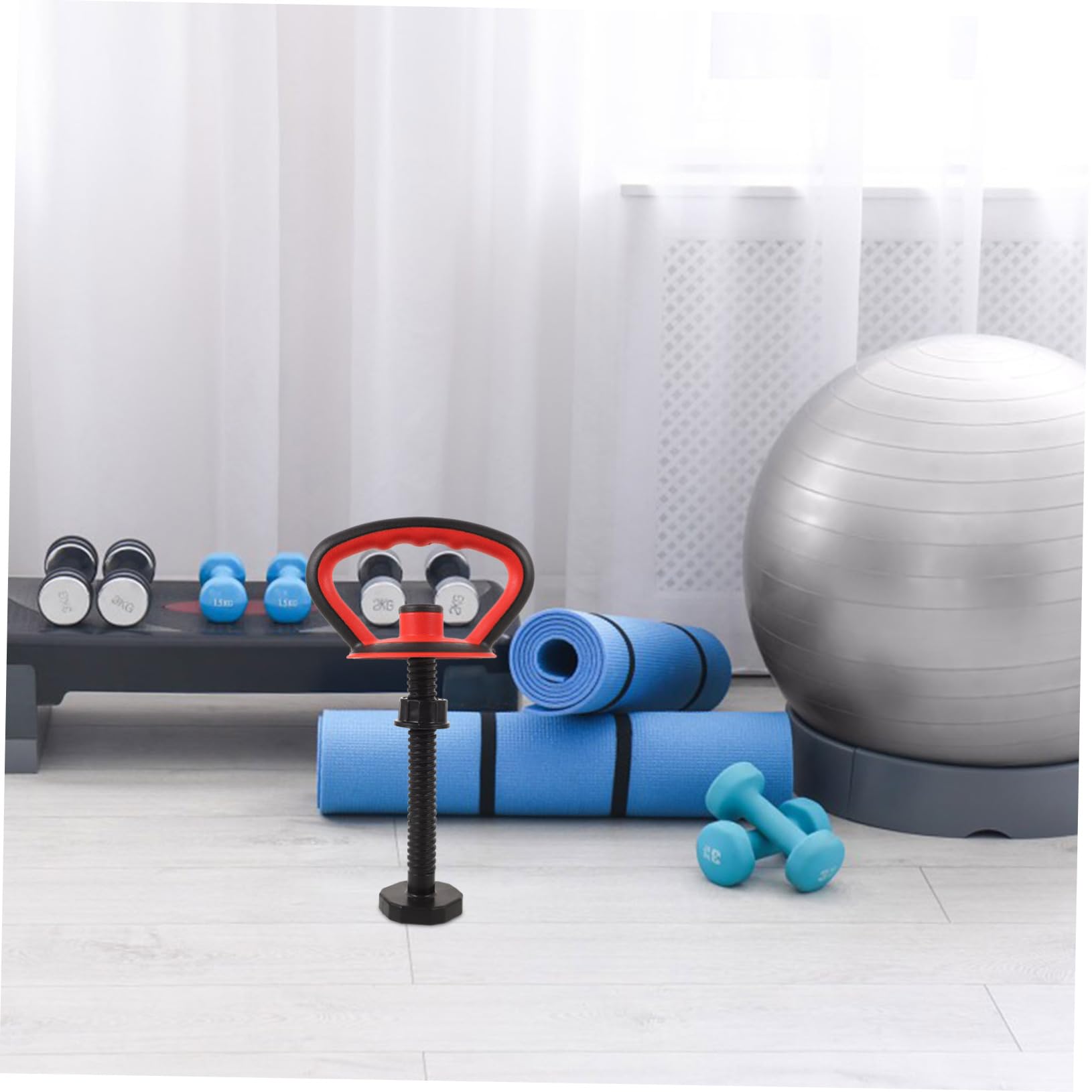 POPETPOP 1 Set Kettlebell Training Handle Fitness Supply Kettlebell Fitting Fitness Accessory Black Plastic